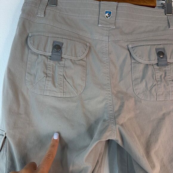 Kühl Splash Roll Up Cargo Pants Womens 12 Khaki Tan Utility Gropcore Outdoor - Picture 5 of 12